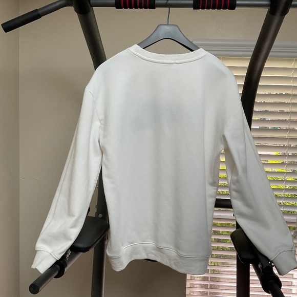 Dior Sweatshirt Womens XXL Kaws Collaboration White Bumble Bee Logo - Picture 2 of 11